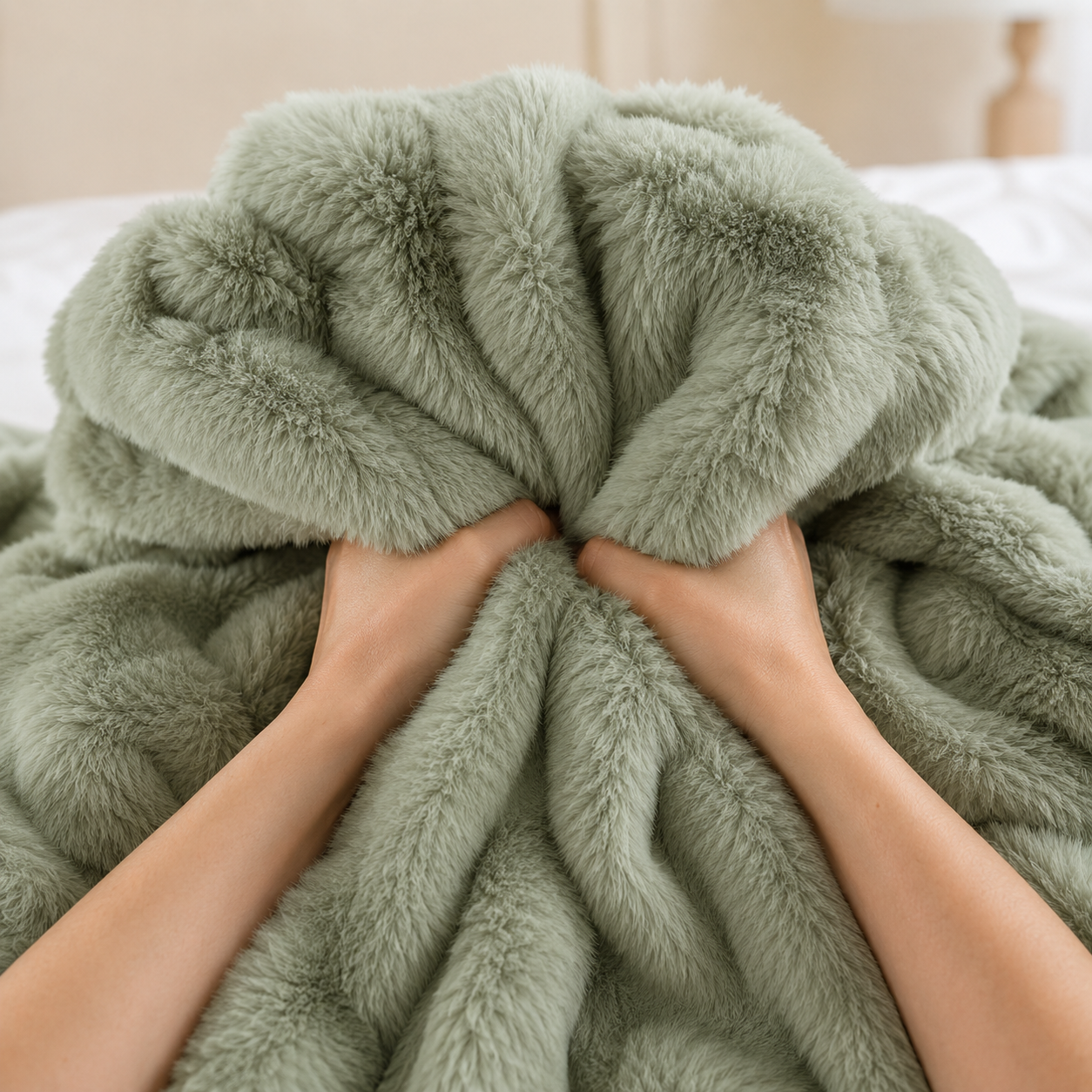 Bubble Plush™ Rabbit Faux Fur Velvet Blanket