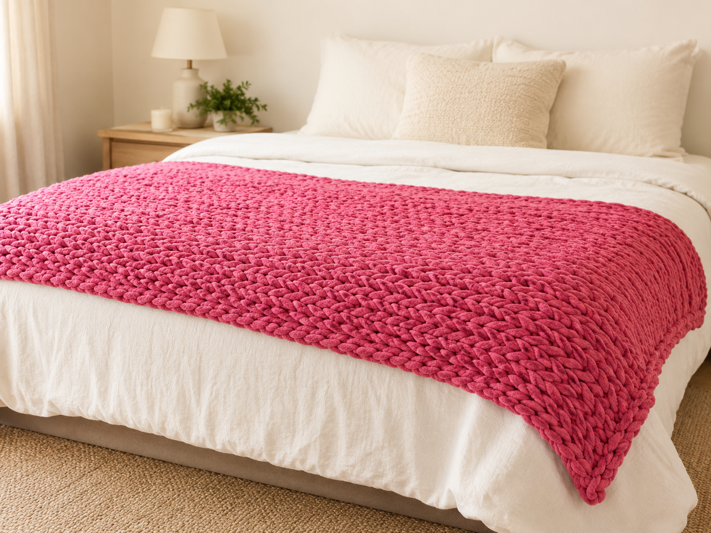 Cloud-Knit™ MAX Handmade Thick-Knit Chennile Blanket