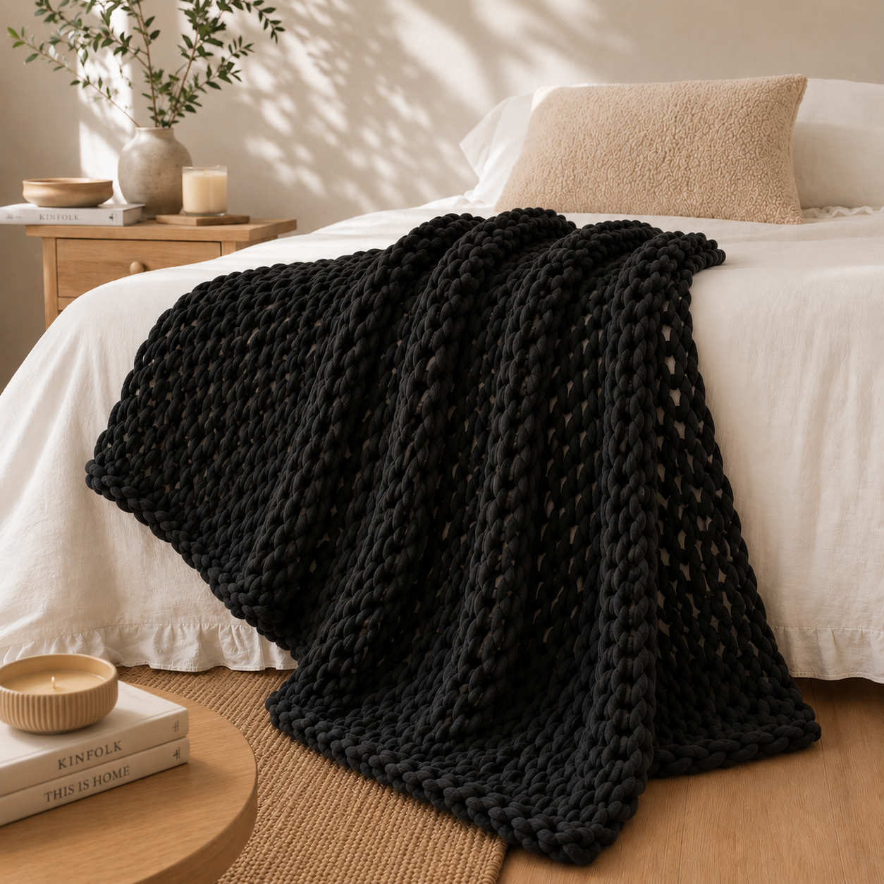 Cloud-Knit™ MAX Handmade Thick-Knit Chennile Blanket