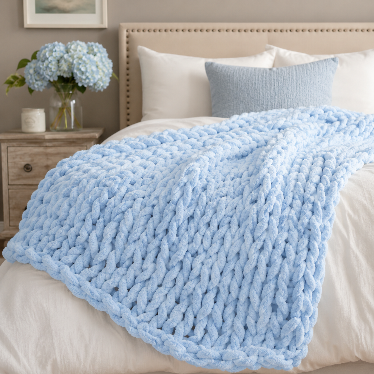 Cloud-Knit™ MAX Handmade Thick-Knit Chennile Blanket