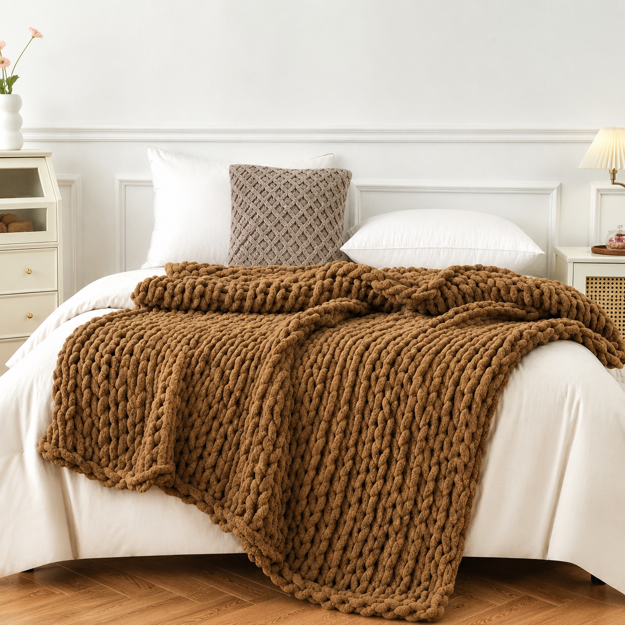 Cloud-Knit™ MAX Handmade Thick-Knit Chennile Blanket