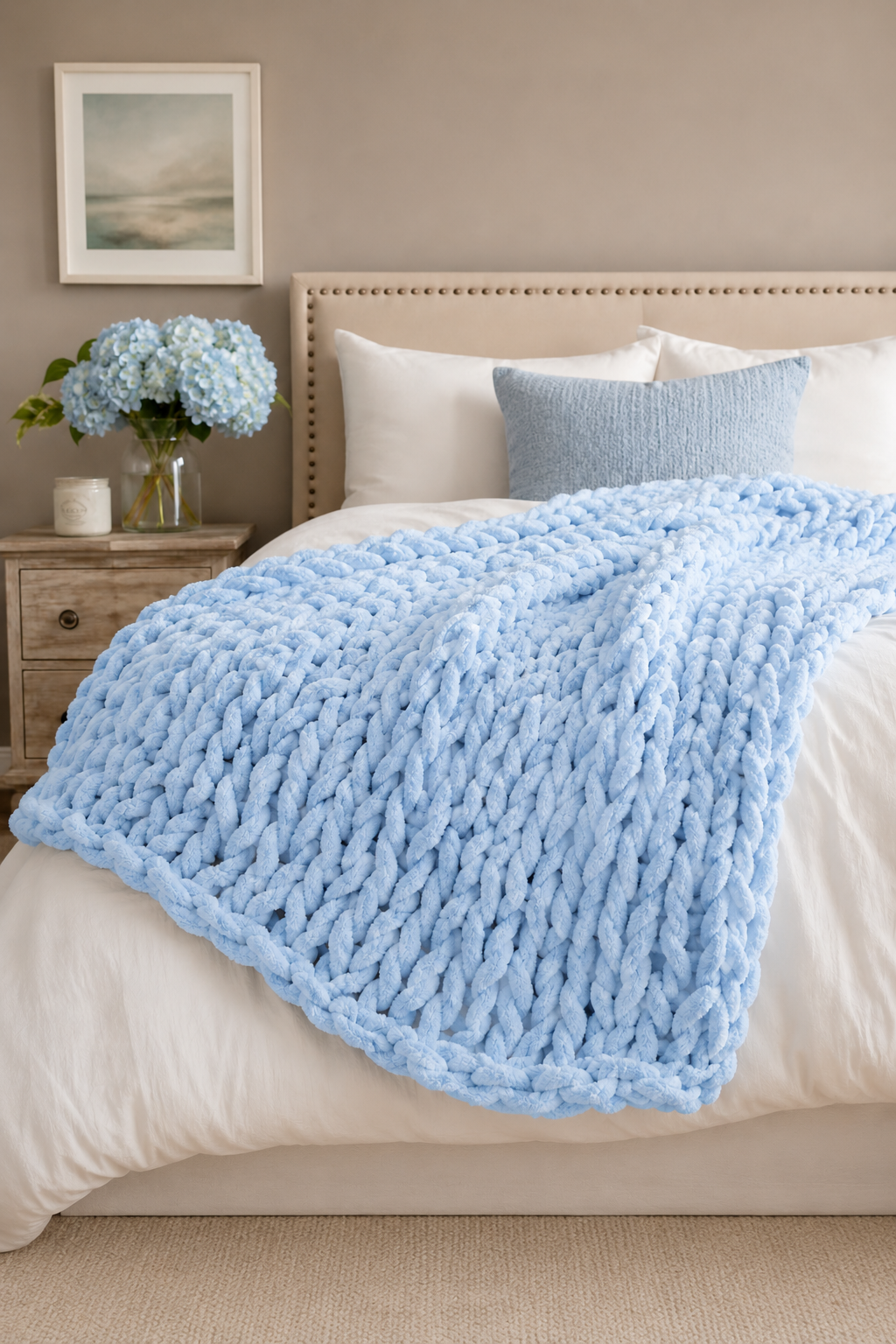 Cloud-Knit™ MAX Handmade Thick-Knit Chennile Blanket