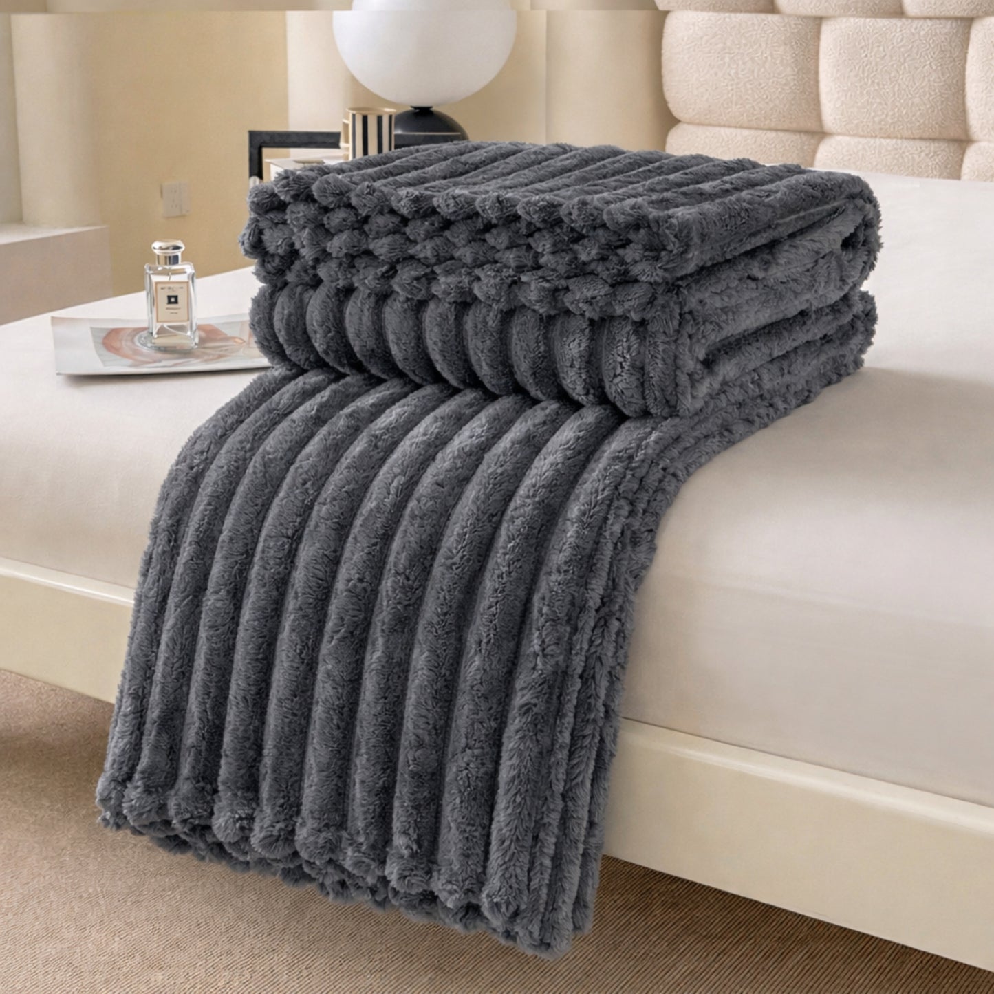 CloudLuxe™ Faux Rabbit Fur Throw Blanket
