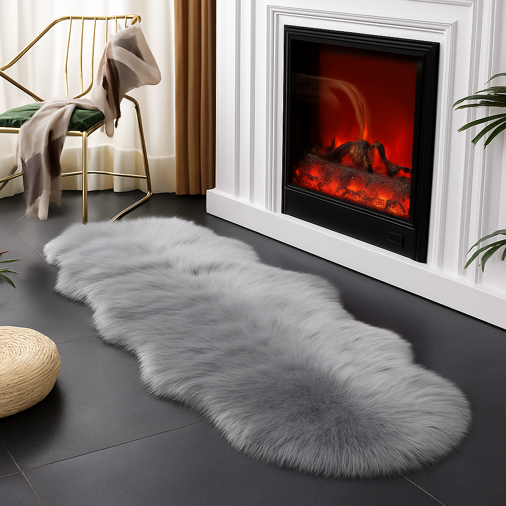 Modern Plush Faux Fur Carpet