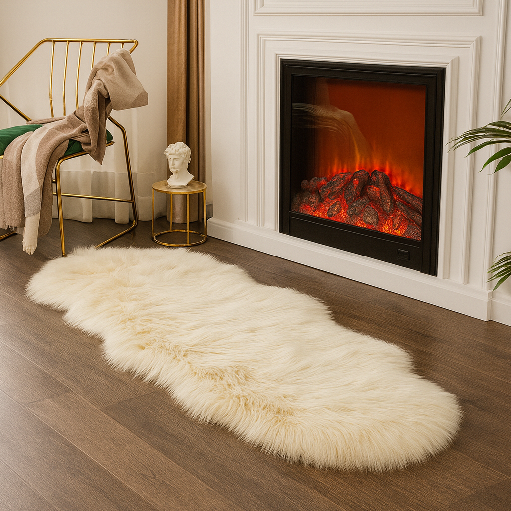 Modern Plush Faux Fur Carpet