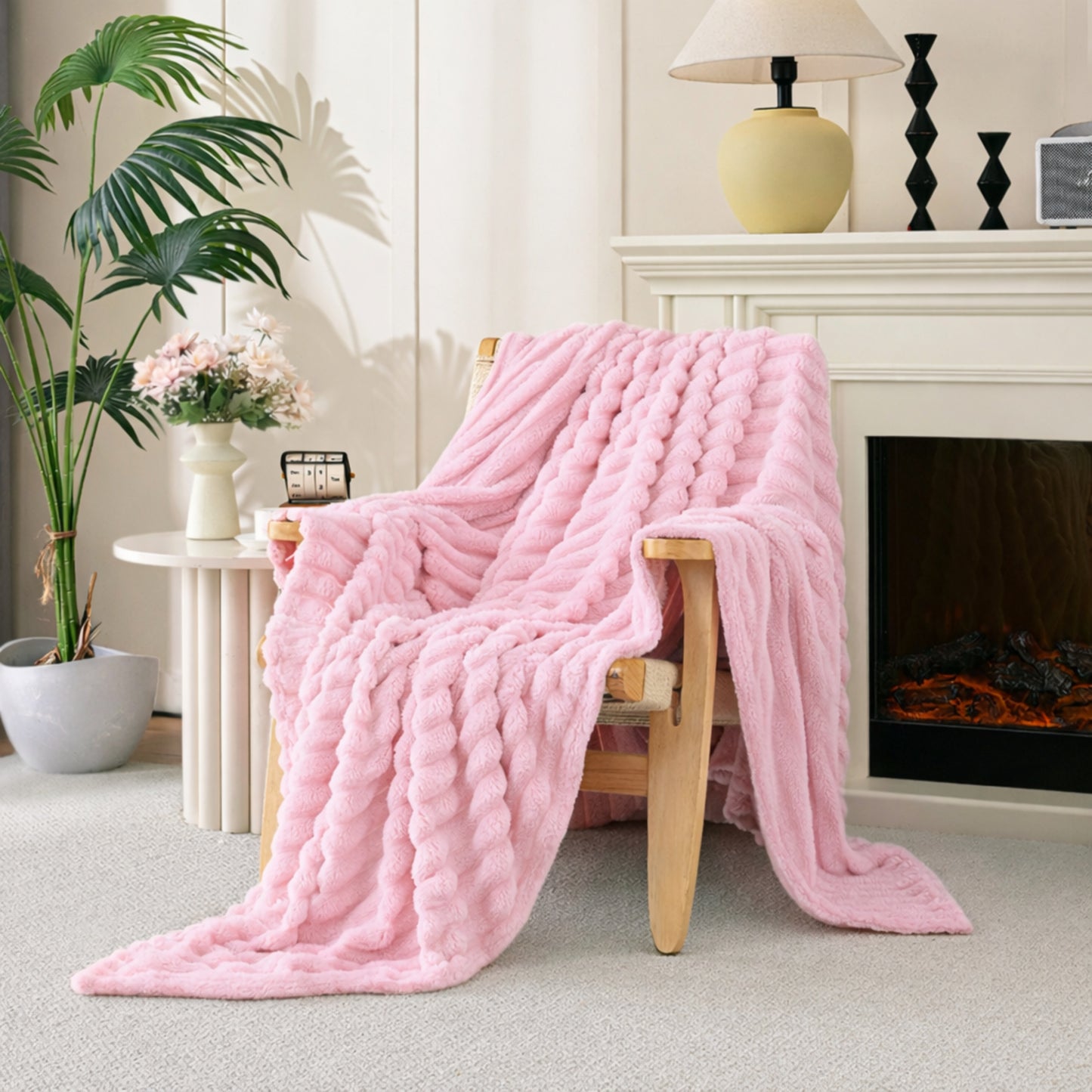 CloudLuxe™ Faux Rabbit Fur Throw Blanket