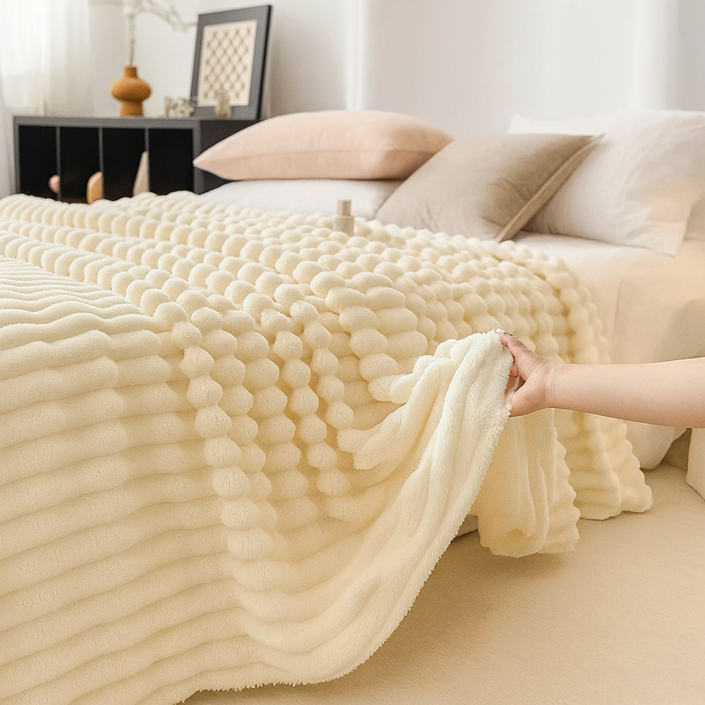 CloudLuxe™ Faux Rabbit Fur Throw Blanket