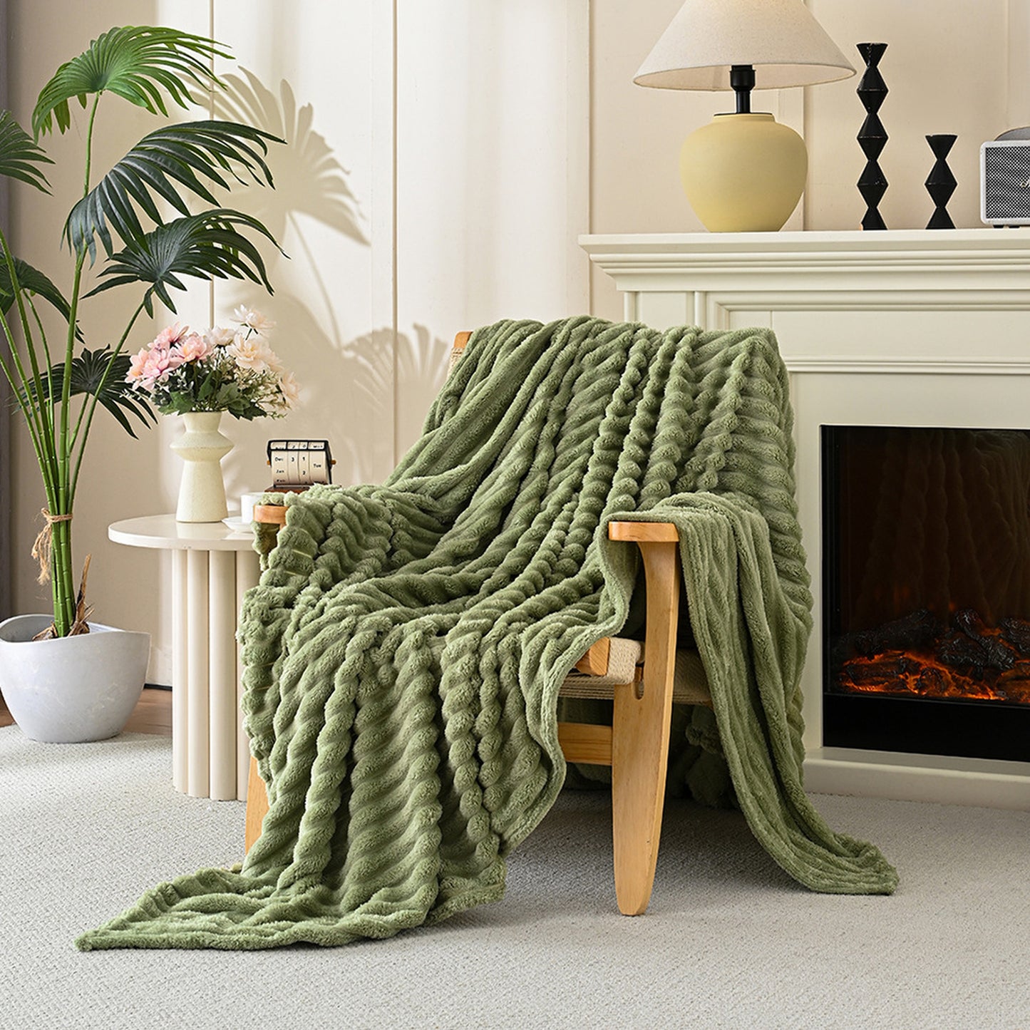 CloudLuxe™ Faux Rabbit Fur Throw Blanket