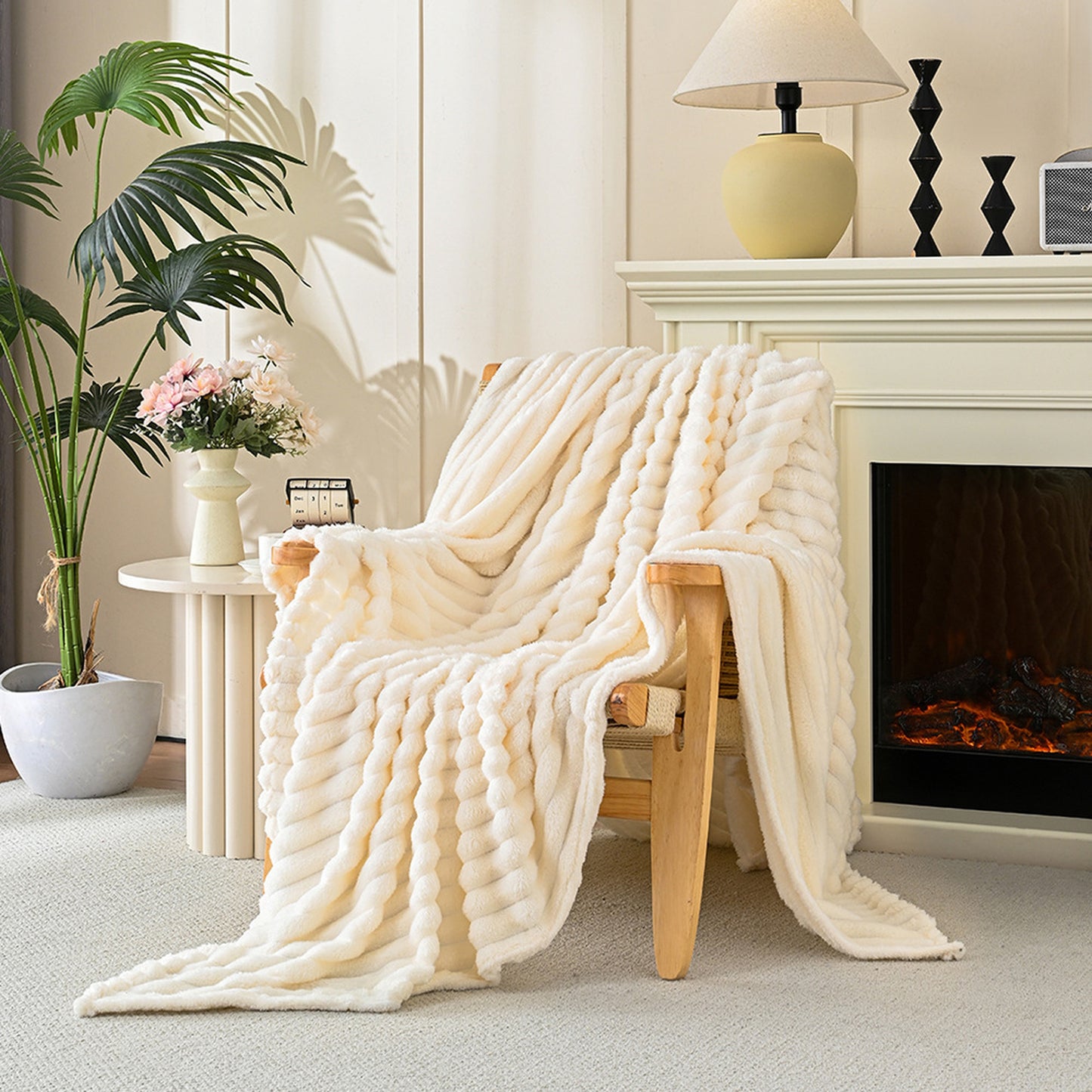 CloudLuxe™ Faux Rabbit Fur Throw Blanket