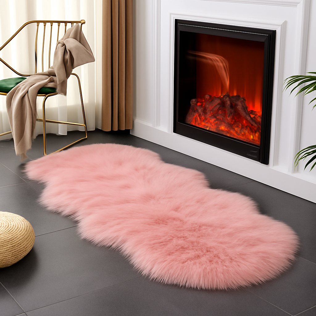 Modern Plush Faux Fur Carpet