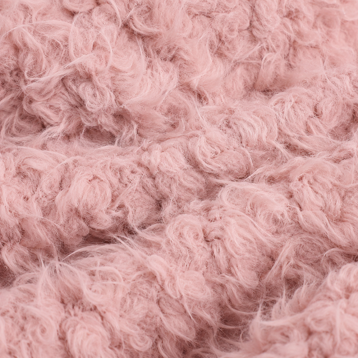 Plush Pink Wool Hooded Cardigan Sweater